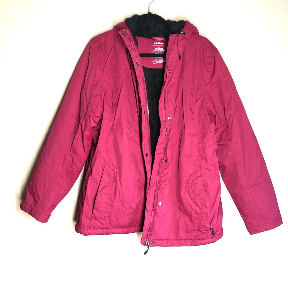 LL Beans red jacket size L